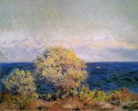 Monet, Claude Oscar - At Cap d'Antibes, Mistral Wind